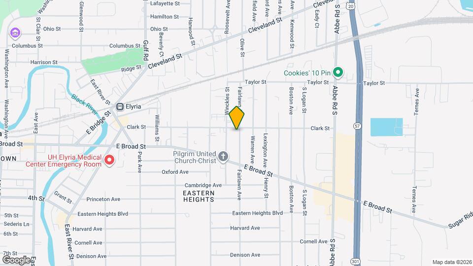 207 Fairlawn Ave Map and Location Details