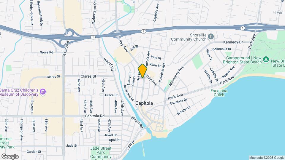 617 Capitola Ave Map and Location Details