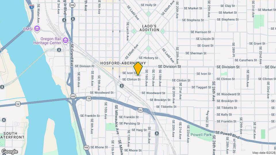 1431-1433 SE Clinton St, Unit 1433 Map and Location Details