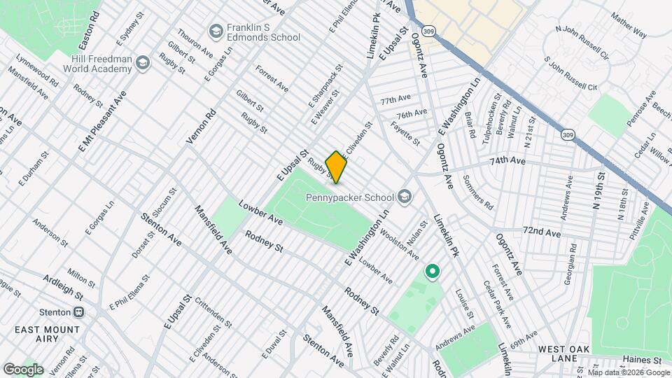 7537 Woolston Ave Map and Location Details