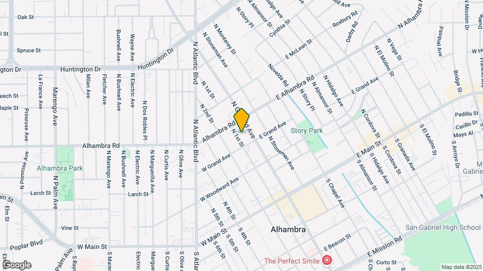 418 N 1st St Map and Location Details