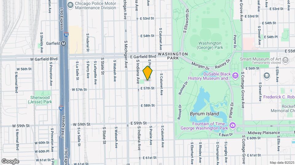 5642 S Prairie Ave Map and Location Details
