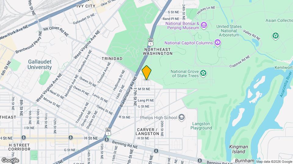 1226 18th Pl NE Map and Location Details