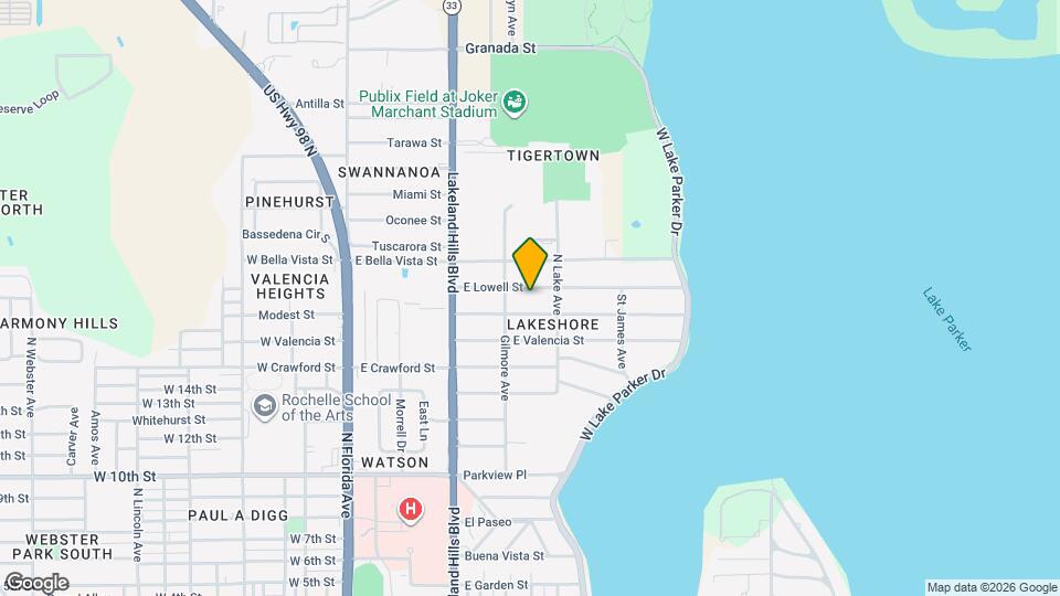 721 E Lowell St Map and Location Details