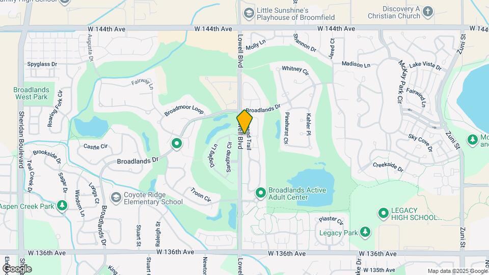 13859 Legend Trail Map and Location Details