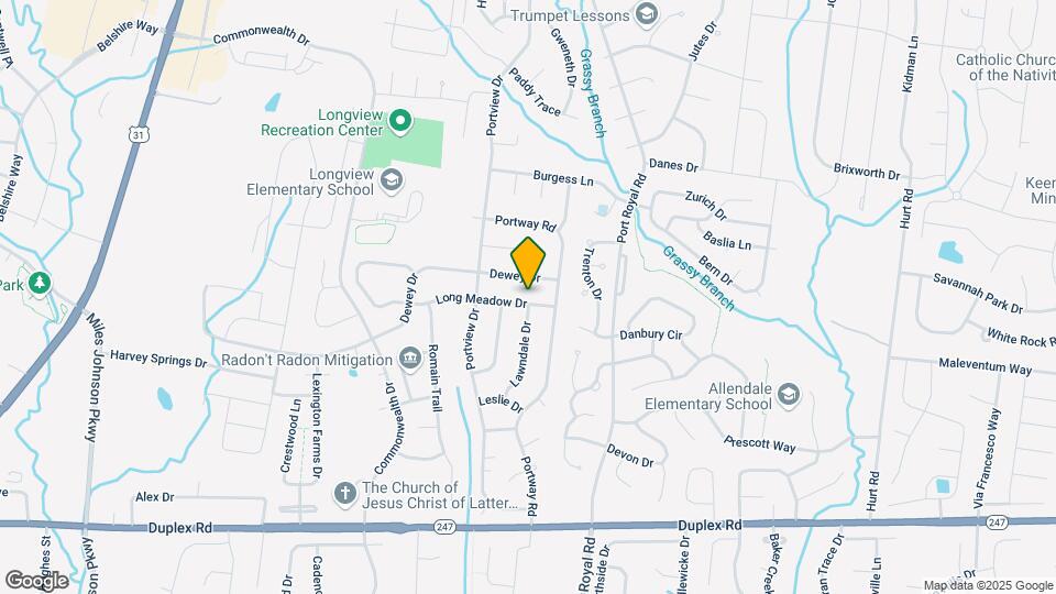2108 Long Meadow Dr Map and Location Details