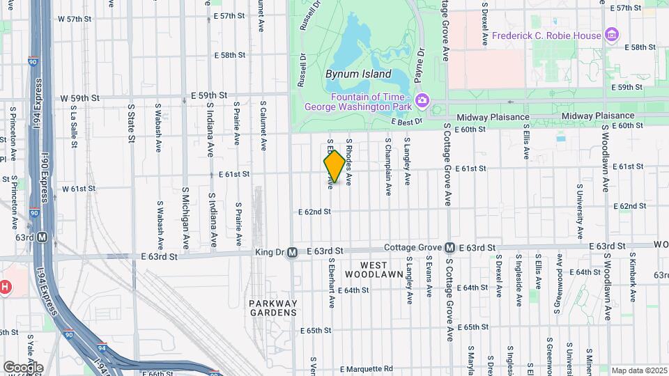 6123-6125 S Eberhart Ave Map and Location Details