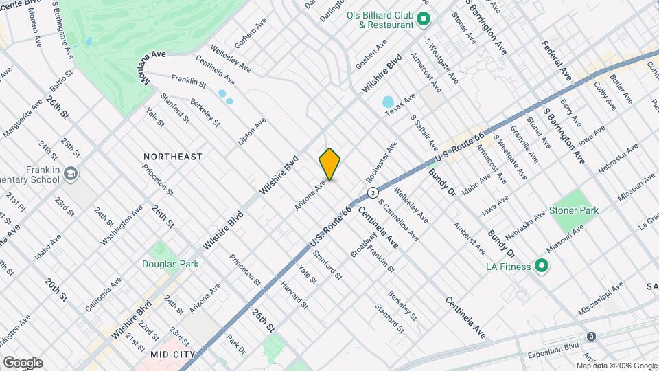 1311 Centinela Ave Map and Location Details