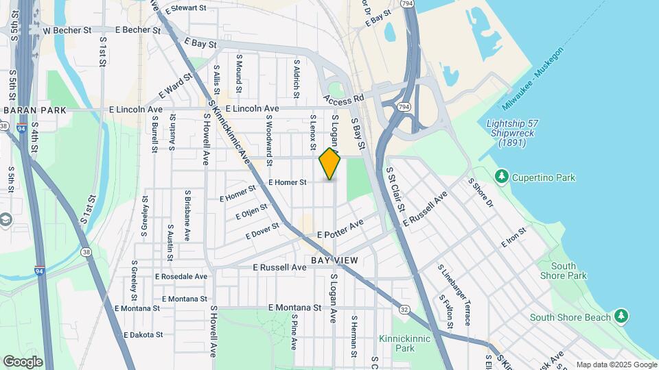 939 E Homer St Map and Location Details