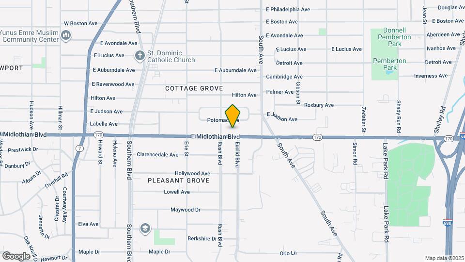 322 E Midlothian Blvd Map and Location Details