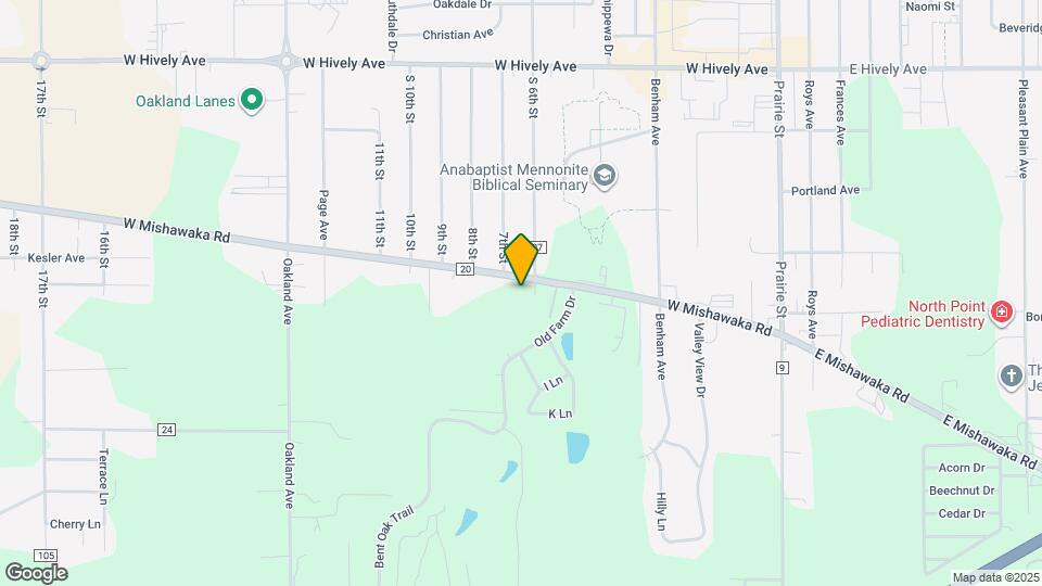 605 W Mishawaka Rd Map and Location Details