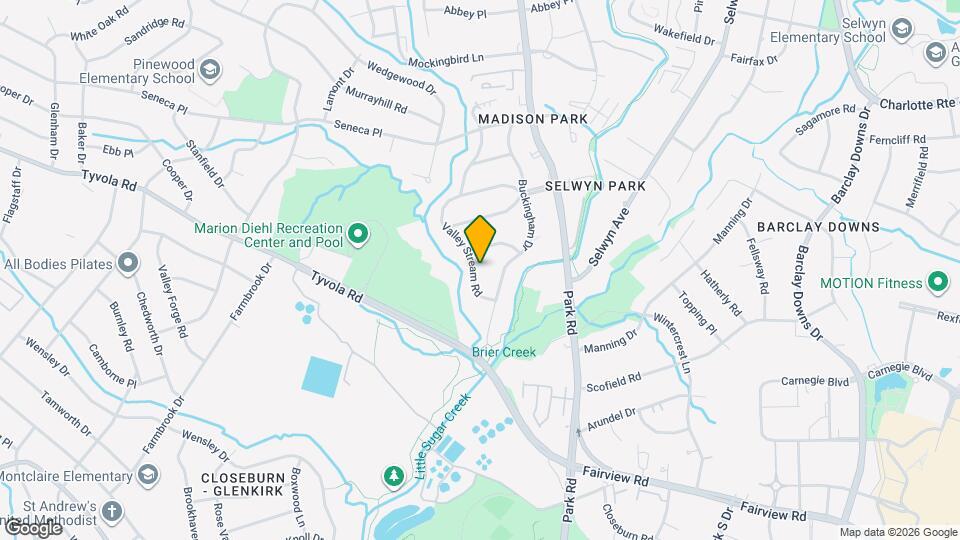 5201 Valley Stream Rd Map and Location Details