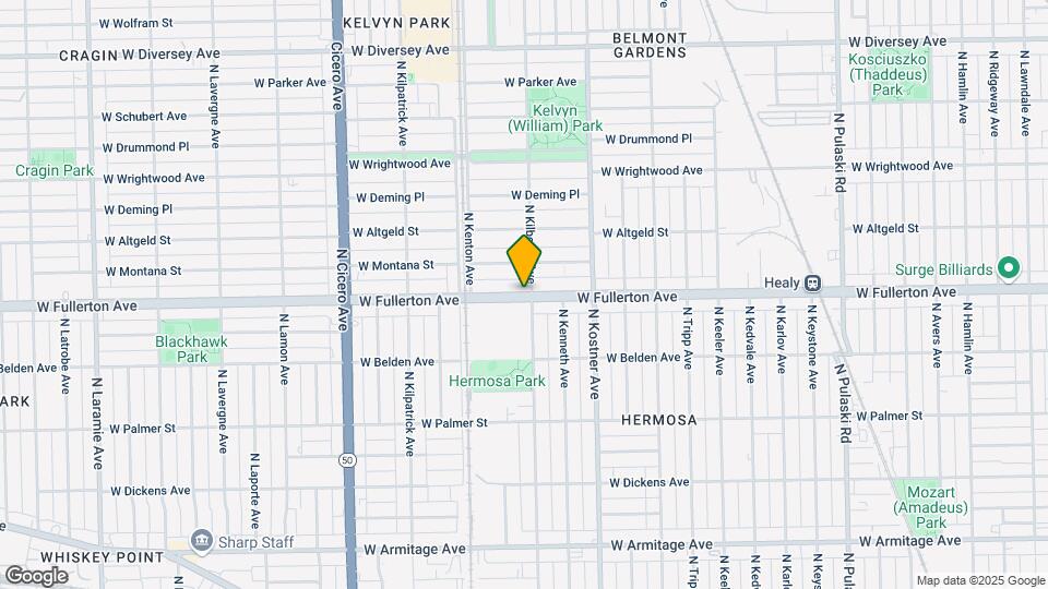 4504 W Fullerton Ave Map and Location Details