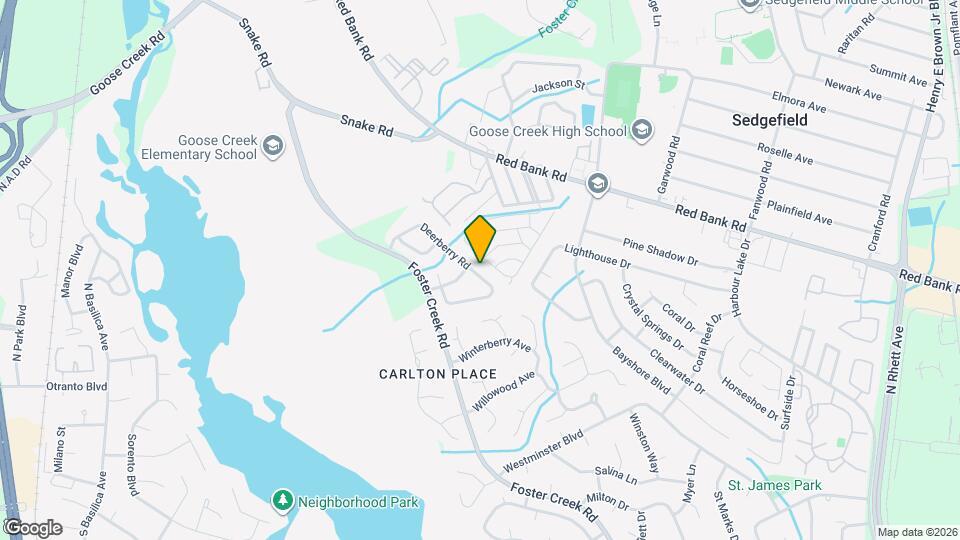 1118 Deerberry Rd Map and Location Details