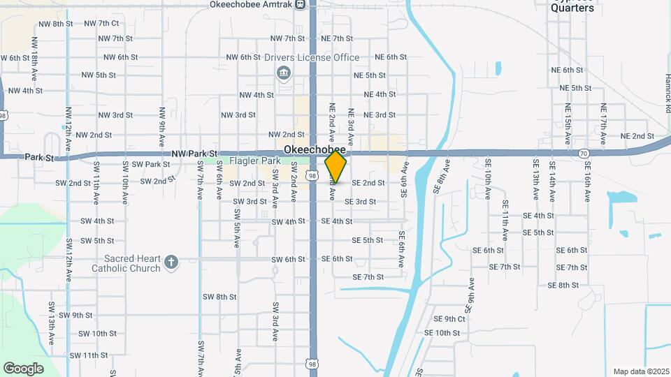 203 SE 2nd Ave Map and Location Details