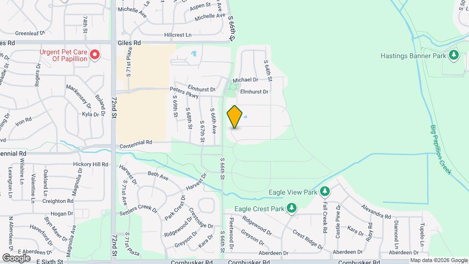 8811 S 65th St Map and Location Details