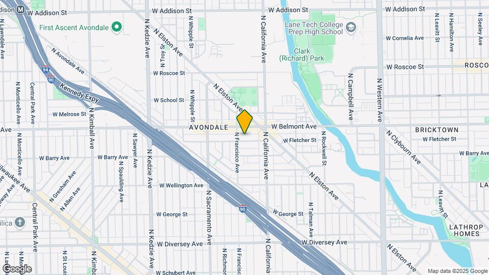 2842-2844 W Fletcher St Mapa y Detalles de la Ubicación