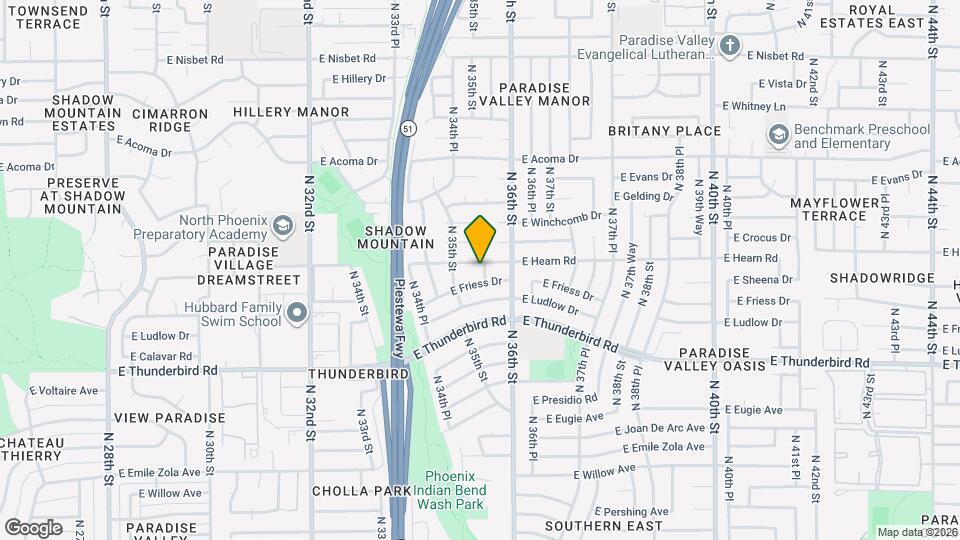 3525 E Hearn Rd Mapa y Detalles de la Ubicación