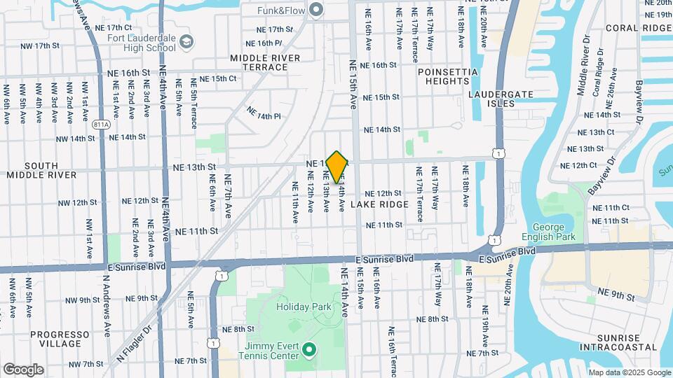 1211 NE 14th Ave Map and Location Details