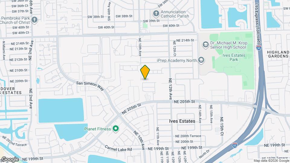 1015 NE 208th St Map and Location Details