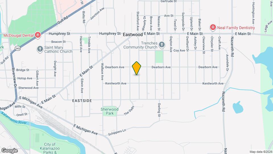 621 Washburn Ave Map and Location Details