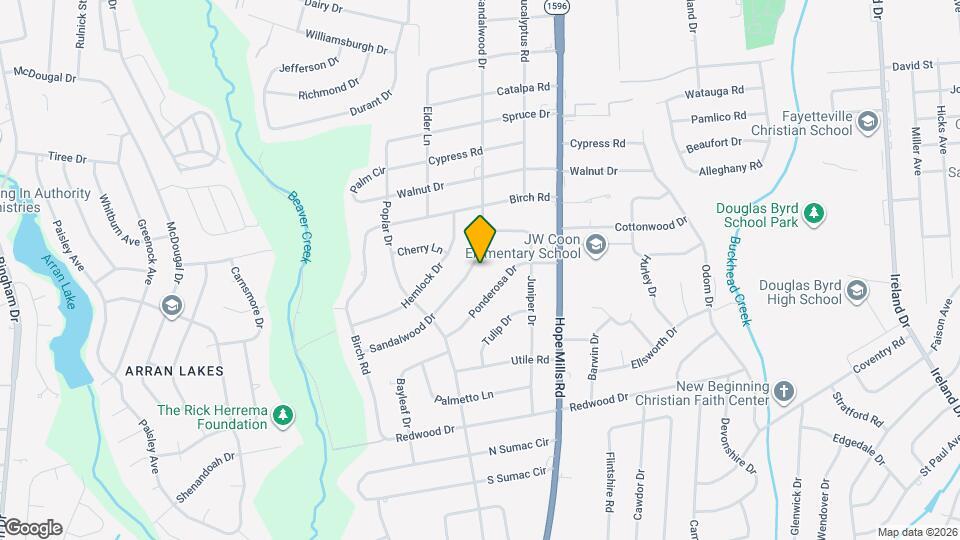 821 Sandalwood Dr Map and Location Details