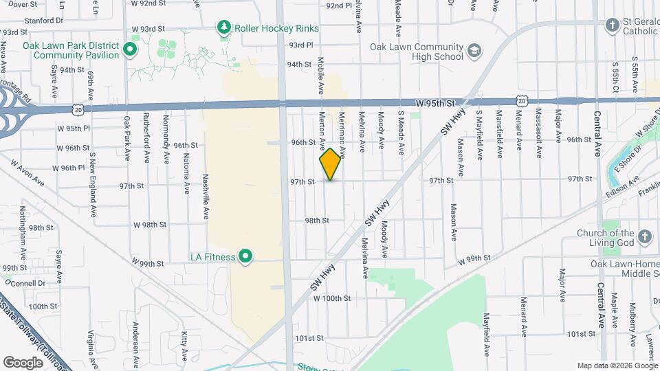 9701 Merton Ave Mapa y Detalles de la Ubicación
