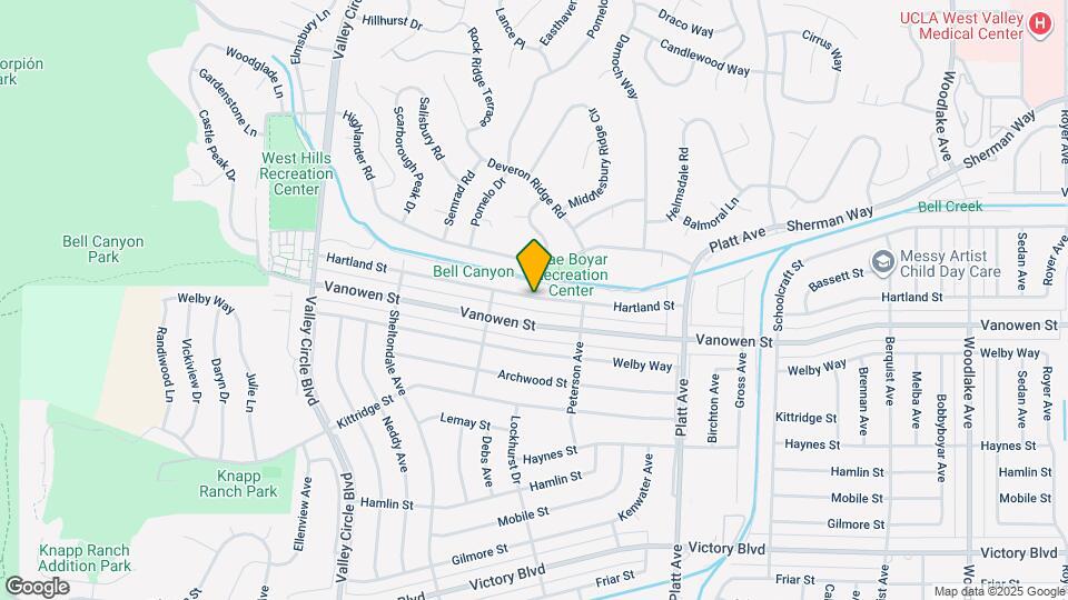 23954 Hartland St Map and Location Details