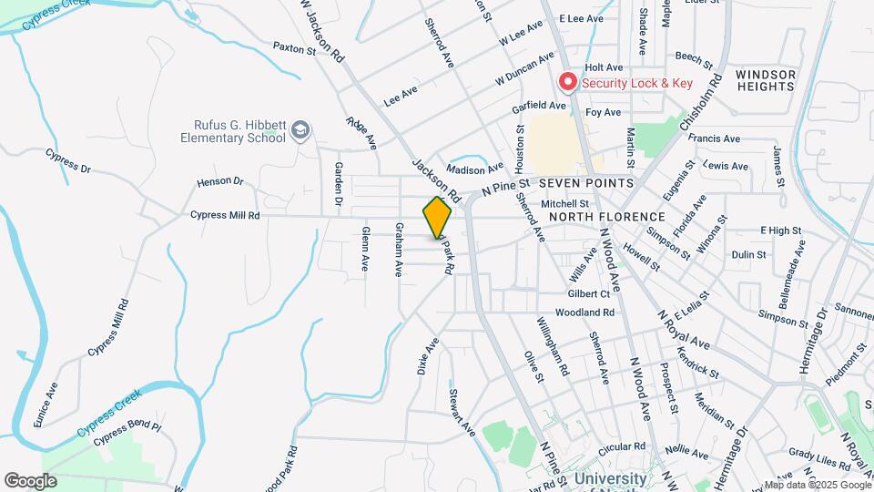 1201 Wildwood Park Rd Map and Location Details