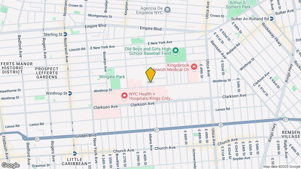 647 Albany Ave Map and Location Details