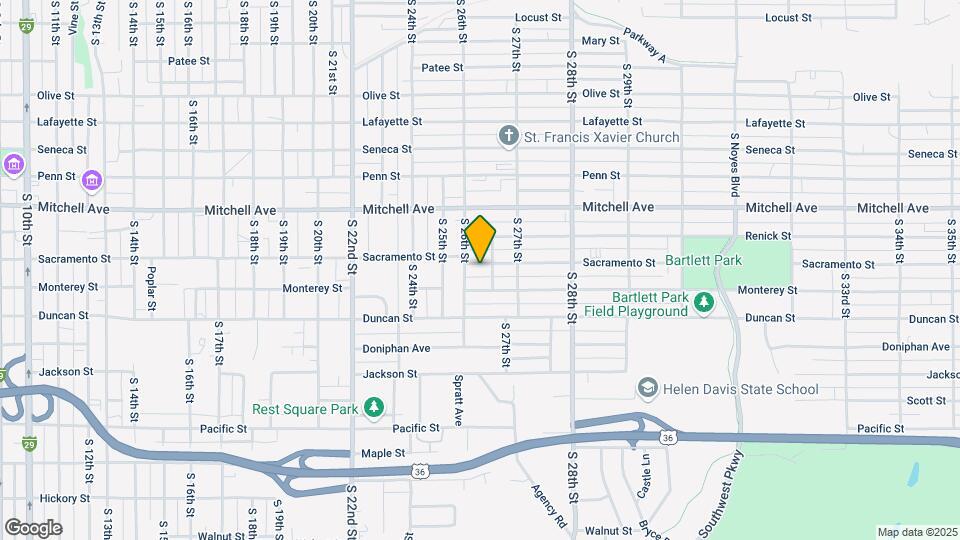 2608 Sacramento St Map and Location Details