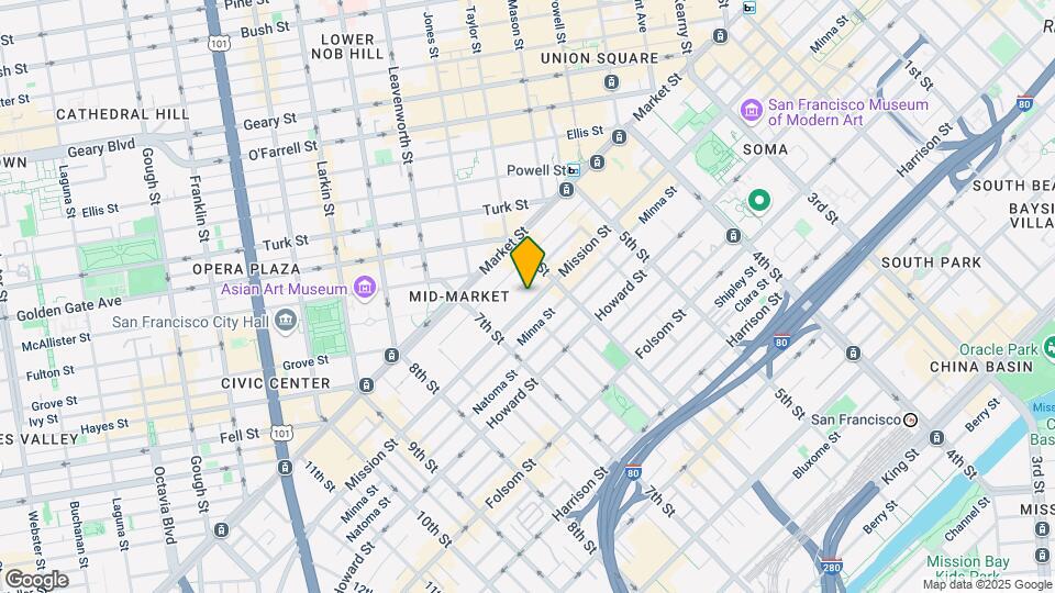 1036 Mission St Map and Location Details