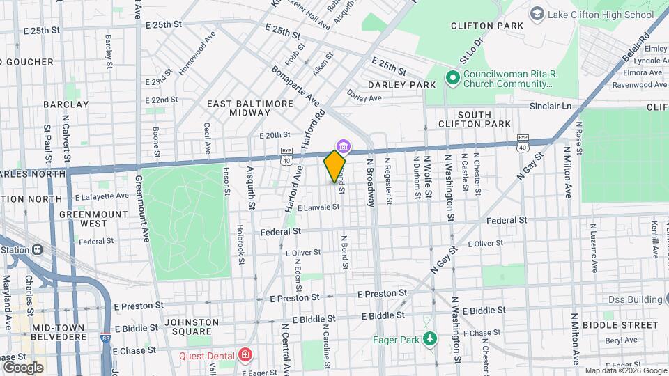 1511 E Lafayette Ave Map and Location Details