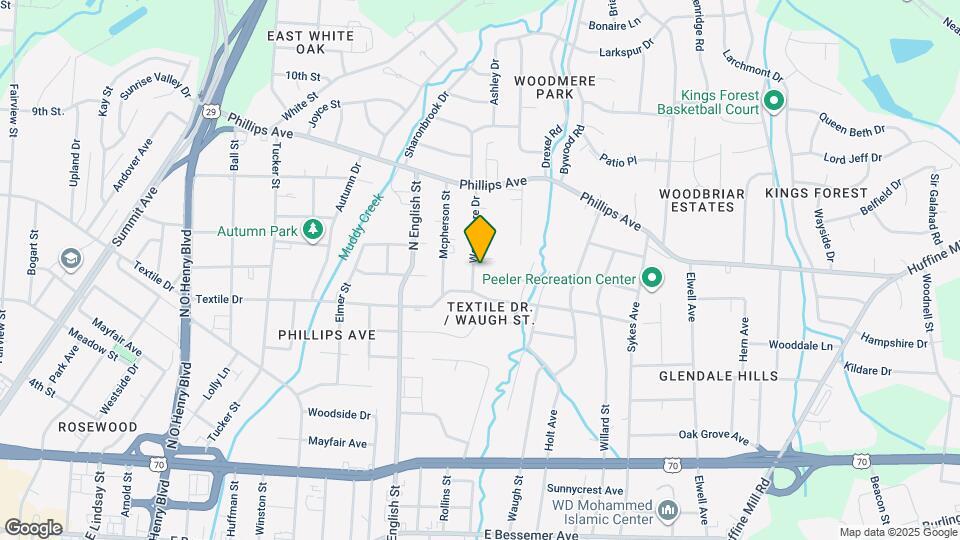 1408 Woodmere Dr Map and Location Details