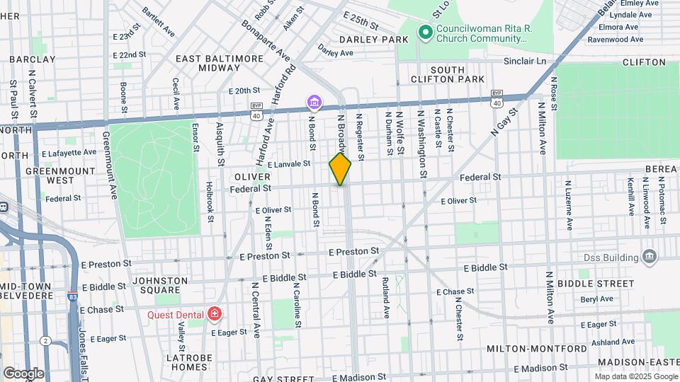 1532 N Broadway Map and Location Details