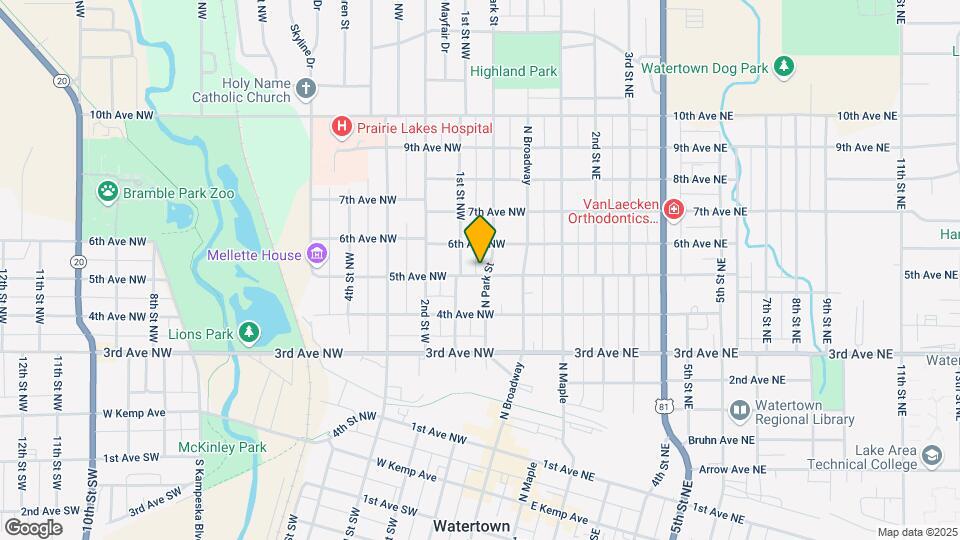 501 N Park St-Unit -501 Map and Location Details