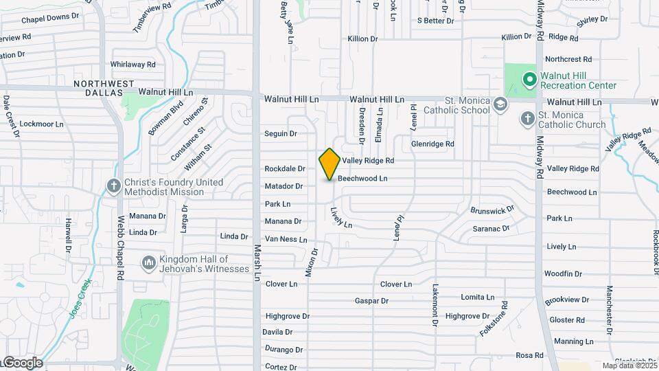 3821 Beechwood Ln Map and Location Details