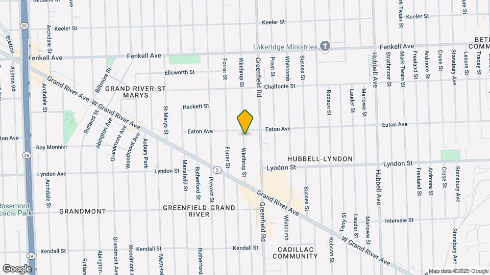 14702 Winthrop St Map and Location Details