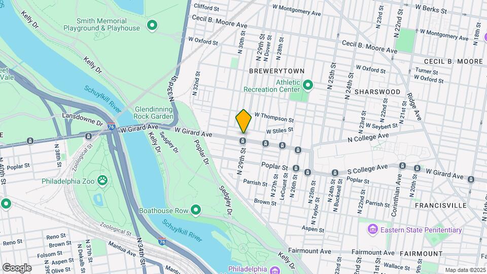 2903 W Girard Ave Mapa y Detalles de la Ubicación