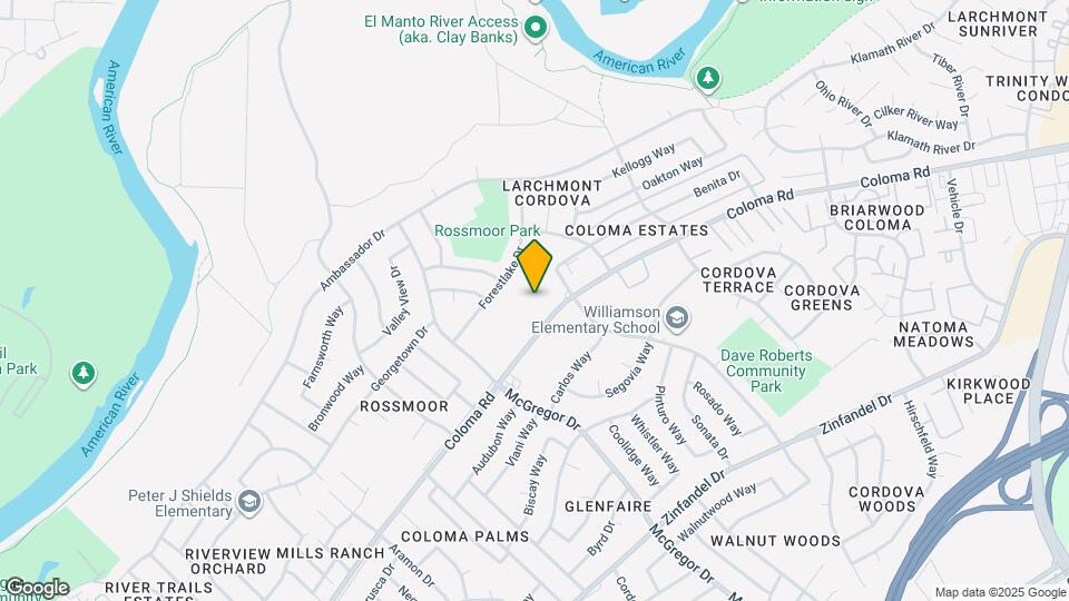 Rancho Cordova Apartments Map and Location Details