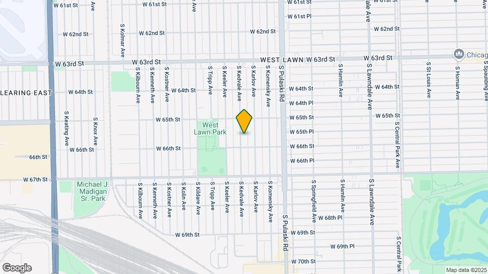 6541 S Kedvale Ave Map and Location Details