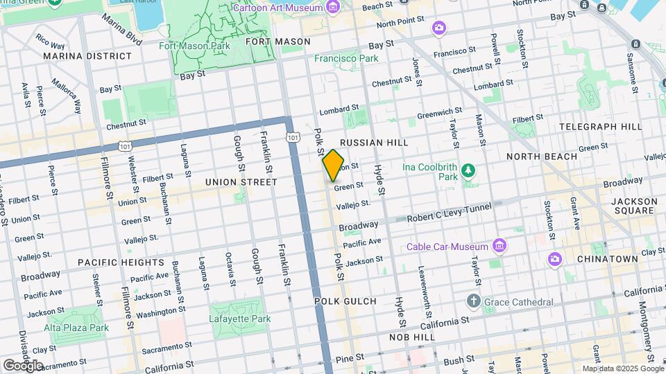 1384 Green St Map and Location Details