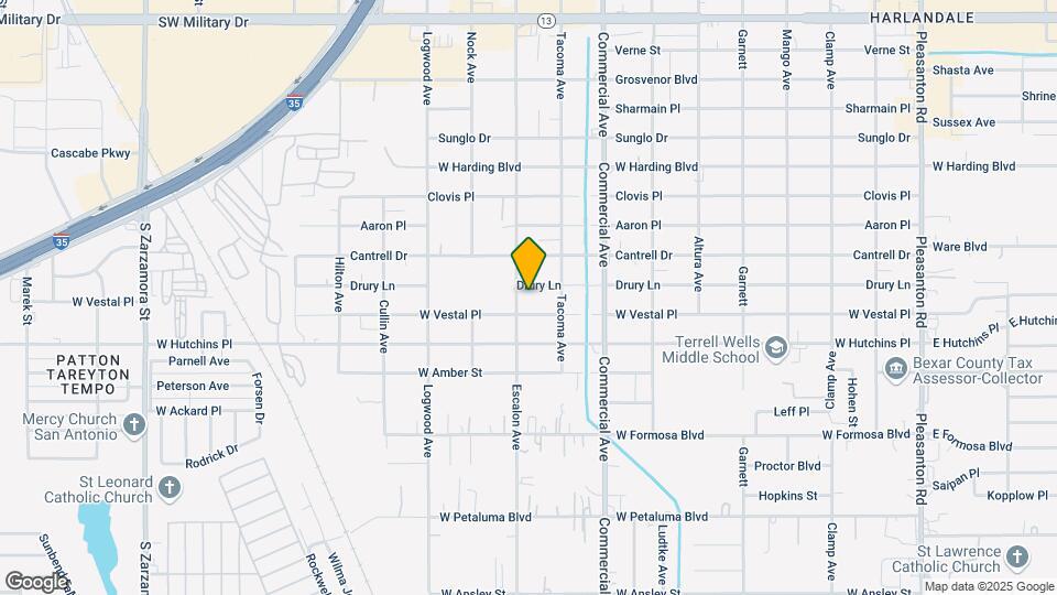 930 Drury Ln Map and Location Details