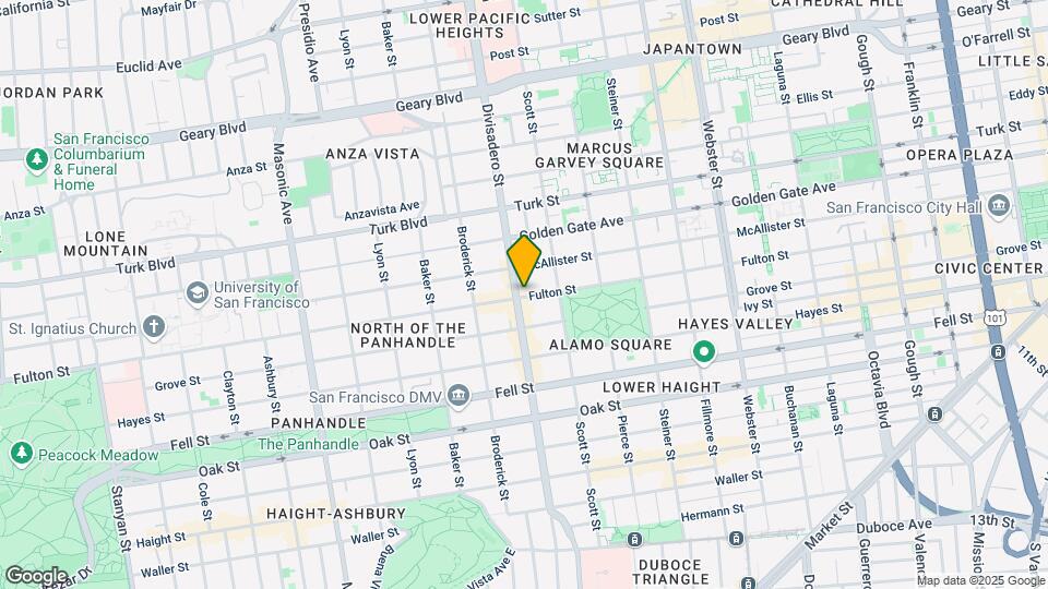 800-812 Divisadero St Mapa y Detalles de la Ubicación
