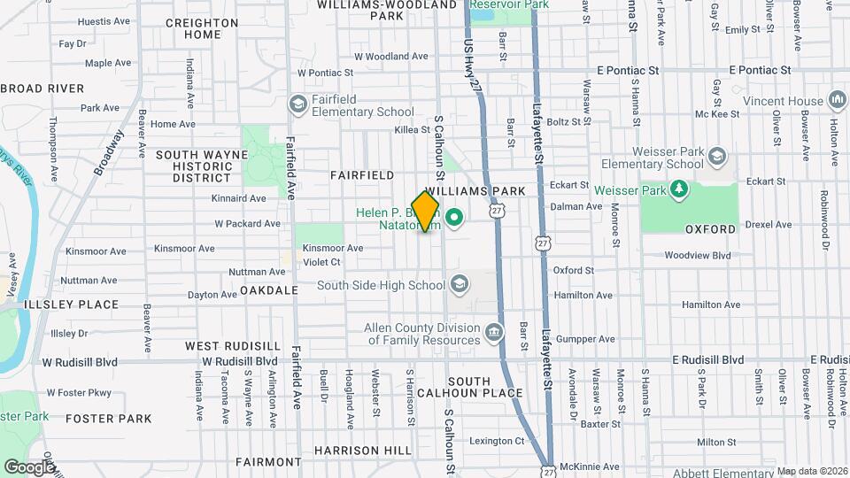 3319 S Harrison St, Unit 3319 South Harrison Map and Location Details