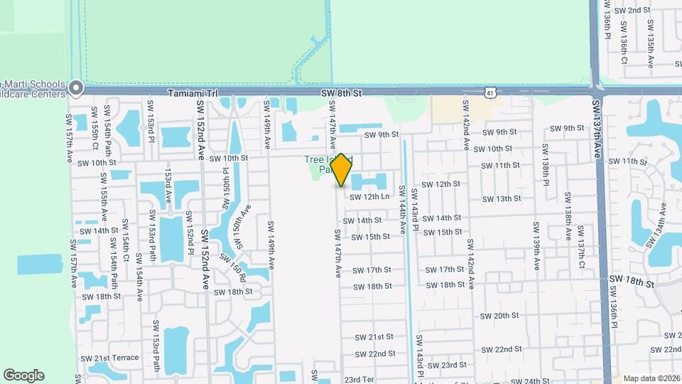 1246 SW 146th Ct Mapa y Detalles de la Ubicación