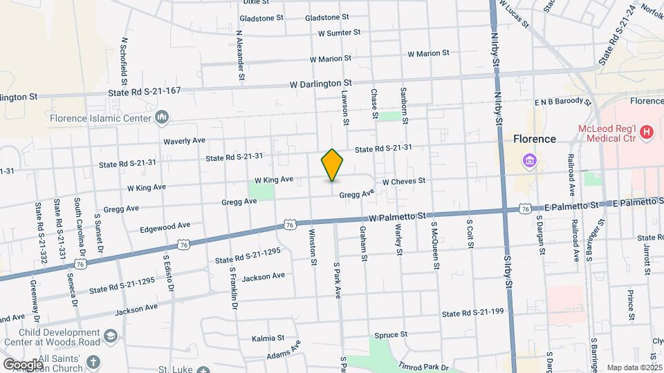 165 S Guerry St Map and Location Details