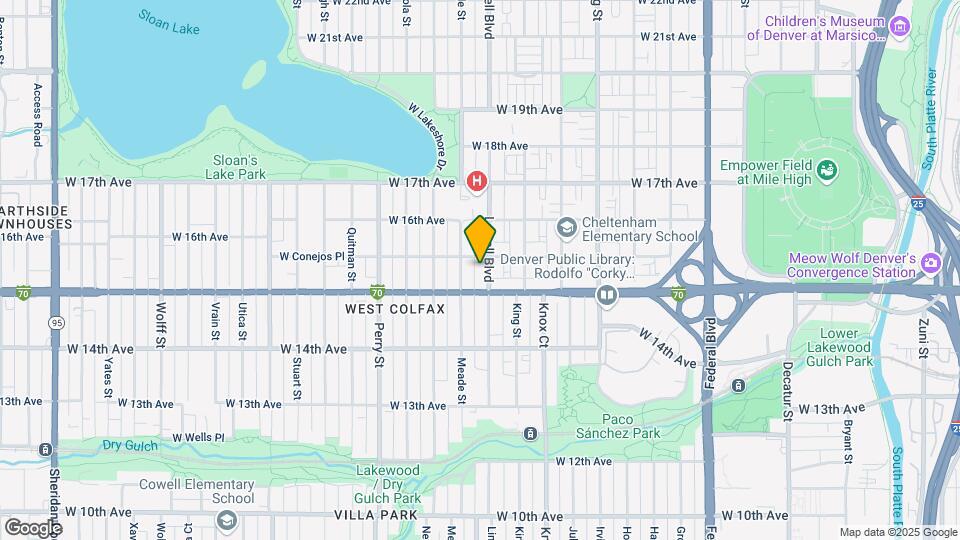 1529 Lowell Blvd Map and Location Details