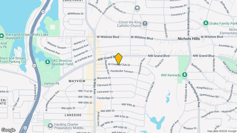 2730 W Country Club Dr Map and Location Details