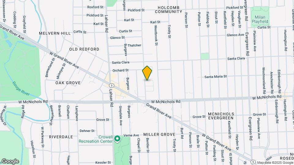 17254 Bentler St Map and Location Details